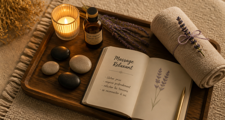 comment faire un massage plateau huile bougie