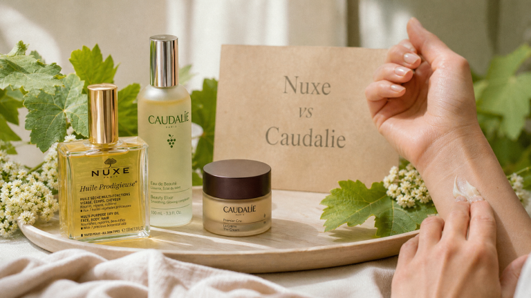 Que choisir nuxe ou caudalie : soin visage pour peau