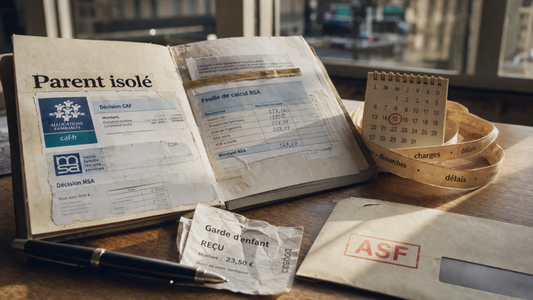 Aide parent isolé qui travaille : vérifier ASF, RSA majoré et aides au logement (CAF/MSA)