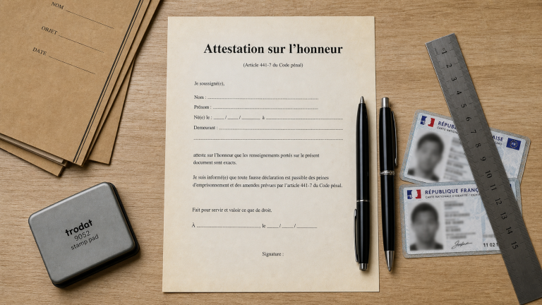 Attestation pour garde alternée : modèle à copier et pièges à éviter