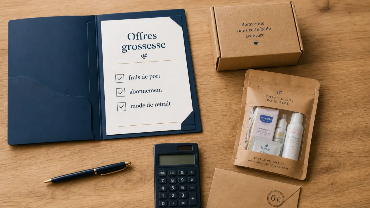 Cadeau gratuit grossesse : coffret 0 € et kits d’essai