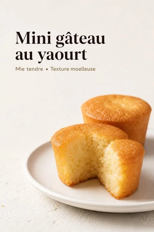 Gâteau bebe moelleux au yaourt en mini portions, texture tendre adaptée à bébé