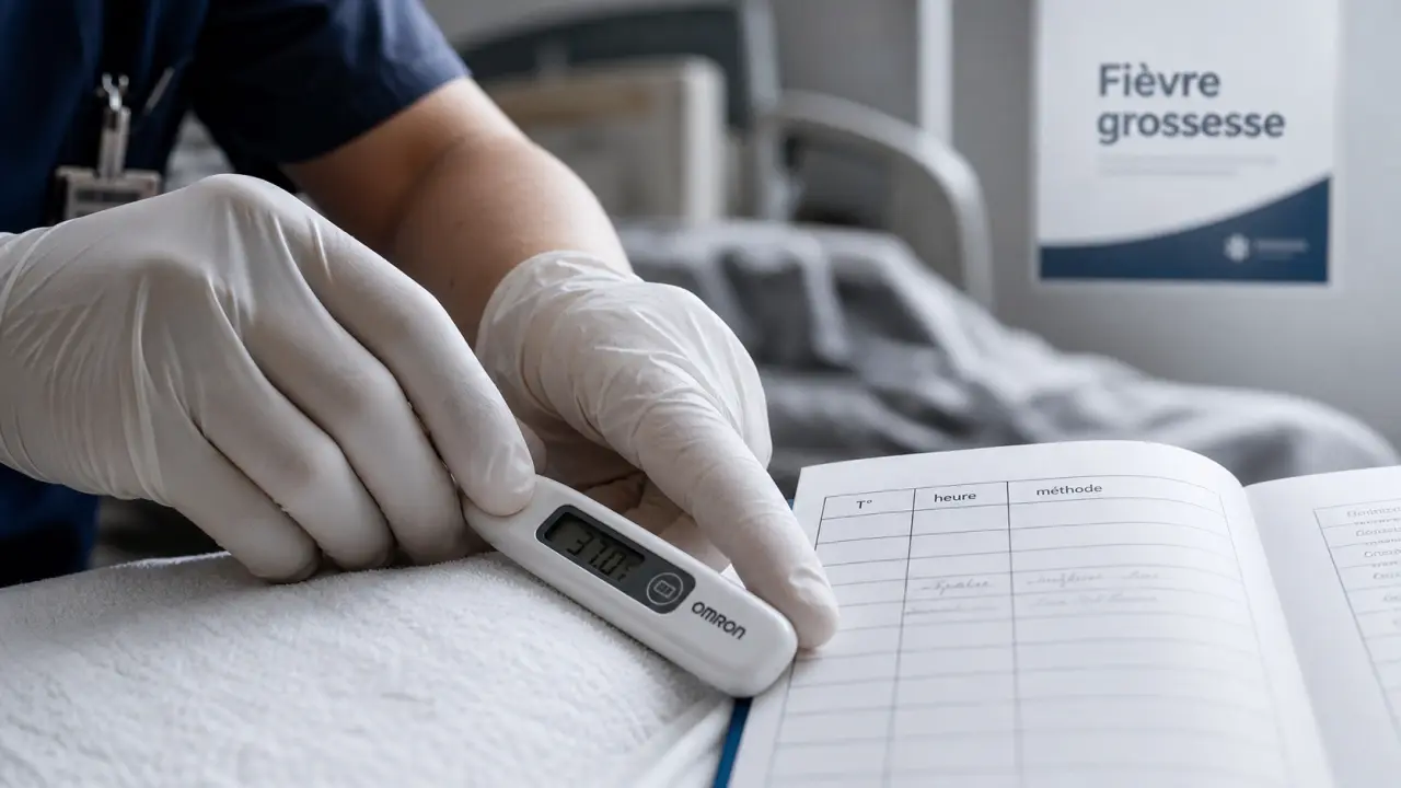 Fièvre et enceinte : thermomètre 38 °C à consulter en 24 h