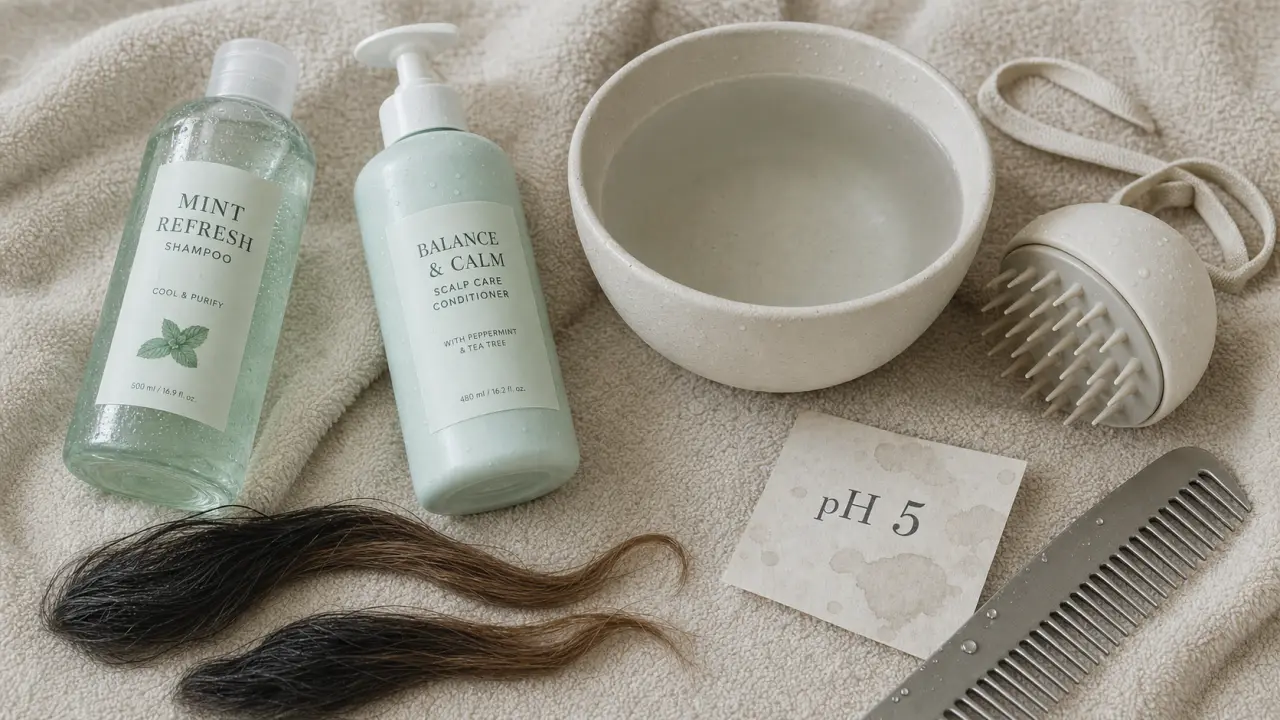 Meilleur shampoing racines grasses pointes sèches pH 5