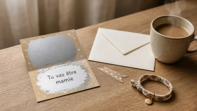 Annonce grossesse famille : carte à gratter “Tu vas être mamie”