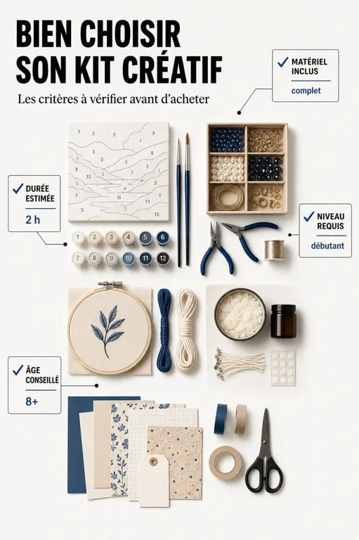 Loisirs créatifs kit : panorama des types de kits et des points à vérifier
