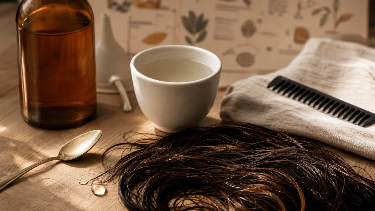 Vinaigre de cidre et cheveux : rinçage pour brillance
