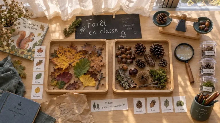 Activités automne maternelle : la forêt en classe