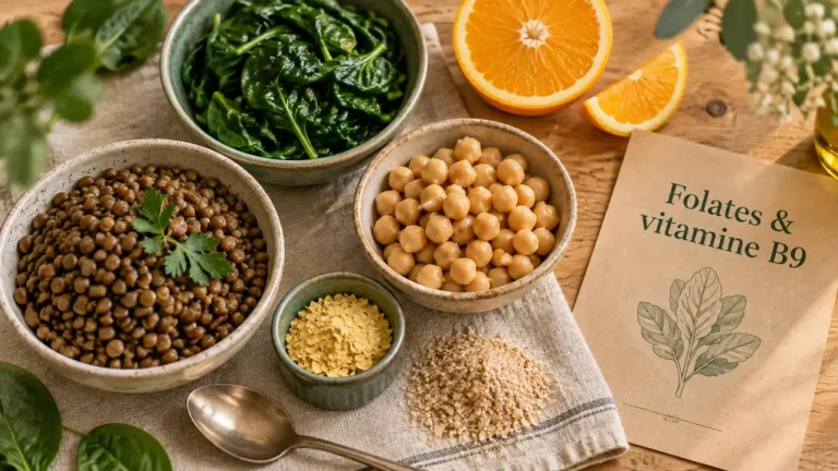Aliment riche en folate : lentilles, épinards et cuisson à l’eau pour la vitamine B9