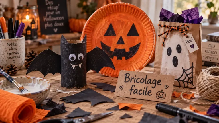 Bricolage facile Halloween : créations DIY en matériaux de récupération