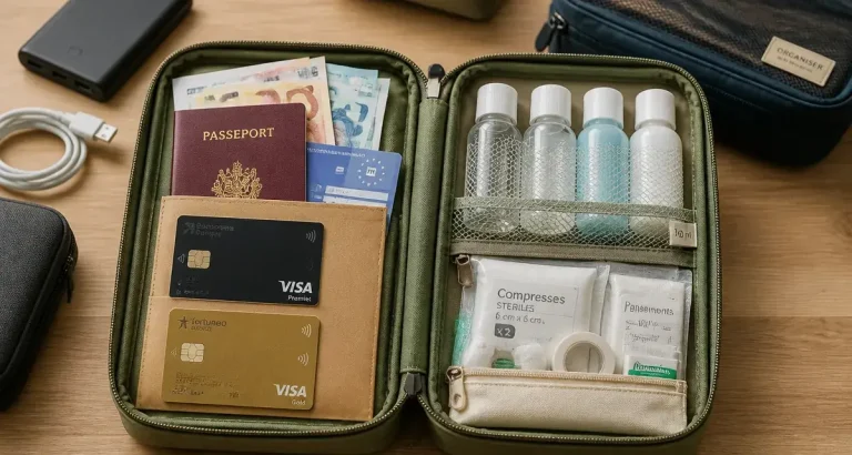 Liste affaires vacances : documents, pharmacie et électronique