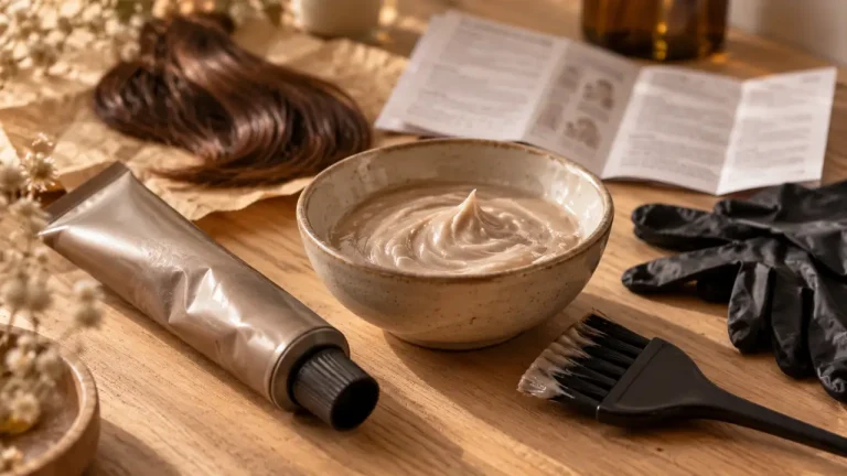 Couleur cheveux sans ammoniaque sur cheveux blancs : tube et mèche