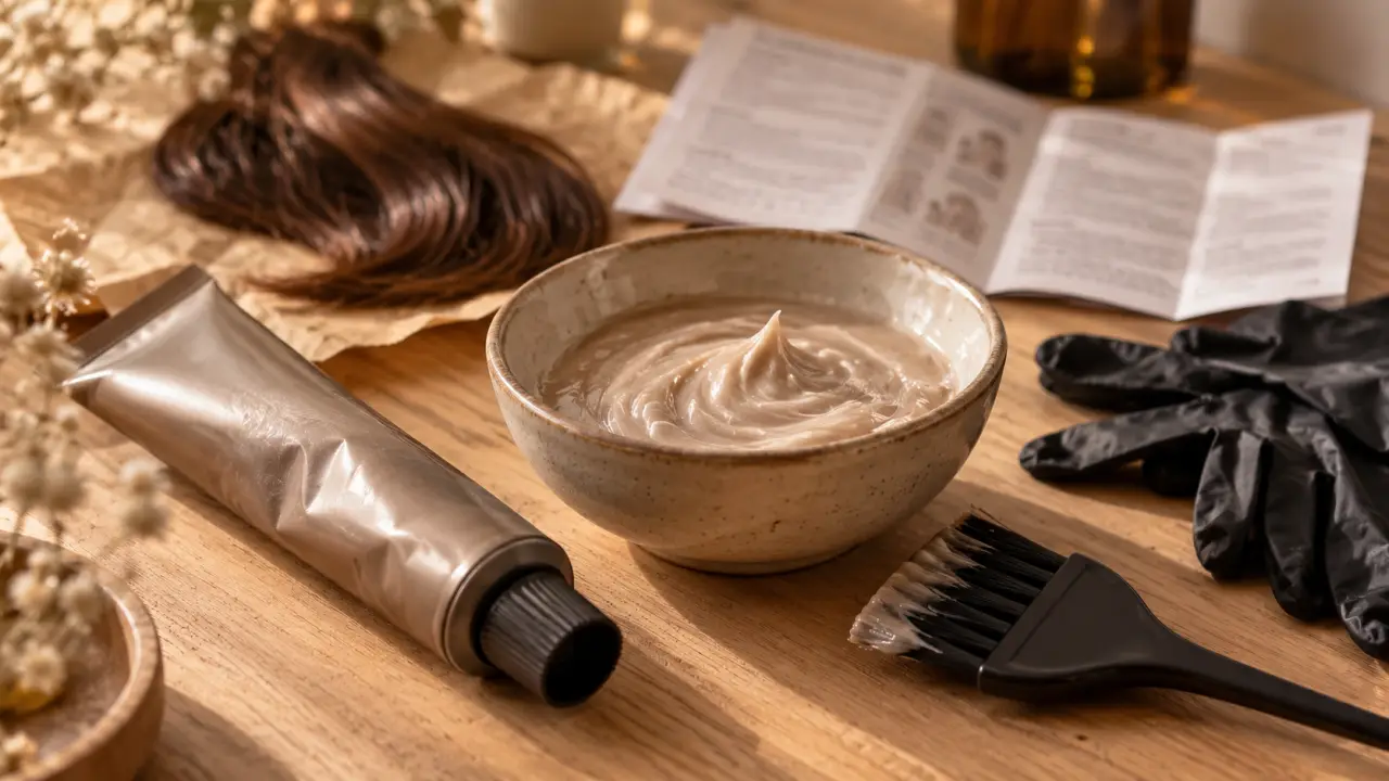 Couleur cheveux sans ammoniaque sur cheveux blancs : tube et mèche