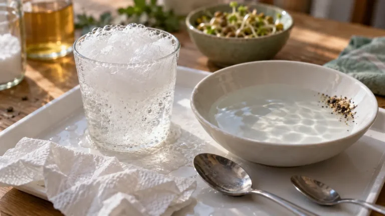 Expériences faciles : mousse au vinaigre-bicarbonate, flotter et germer