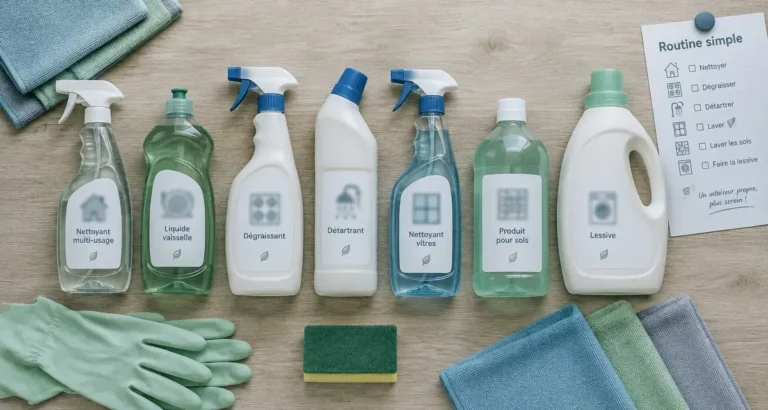 Produit menage pour dégraisser et détartrer, sans encombrer les placards