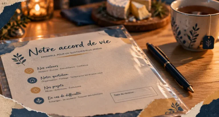 Règle de vie pour ado à la maison à imprimer, accord de vie à compléter